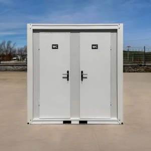 CONTENEDOR SANITARIO DE DOBLE WC (220X120M)